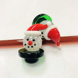 Minipes Dome Santa Claus UFO CARB CAP CAP Цветные стеклянные Carb Caps Nail для кварцевого термального Banger DCC06