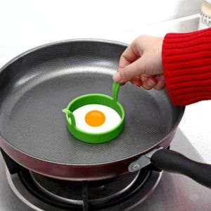 Инструменты для яиц разные цветные кухонные силиконовые жареные жареные Фрейр печь Poacher Poach Bancake кольцо формы RH 01452