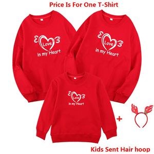 Kadın Erkek Bebek Gömlek Yılı Aile Bakışı Noel Eşleştirme Kıyafetler Kız Erkek Anne Baba T-Shirt 210429
