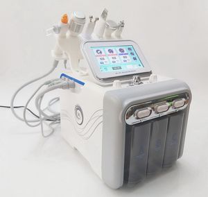 6 IN 1 Hydra Dermabrasion Machine Ultrasonic RF Skin Scrubber Cold Hammer Microdermabrasion Water Dermabrasion Hydro Facial Machine