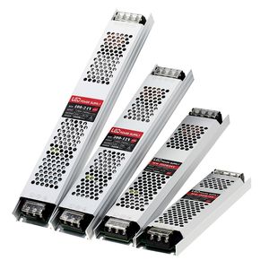 Ultra İnce LED Güç Kaynağı DC 12 V 24 V Aydınlatma Transformers 60 W 100 W 150 W 200 W 300 W 400 W AC190-240V Sürücü LED Şeritler