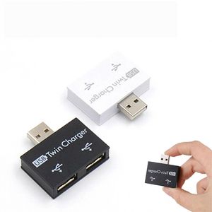 Laptop Accessorie Mini USB 2.0 Gadgets Splitter 2 Ports Hub Charger Hubs Adapter Splitters For Macbook Phone Tablet Peripherals Computer