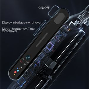 8 fırça kafaları ile oral irrigators LCD Ekran Sonic Elektrikli Diş Fırçası Seti Koruyucu Temiz Şarj Edilebilir Su Geçirmez IPX7 Beyazlatma Dişleri
