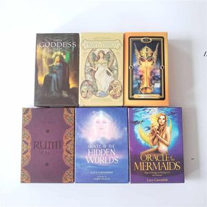 New Tarot Cards English Version Oracles Deck Tarot Mysterious Guidance Divination Fate For Women Girl Oracle Card Game Board Games EWD7489