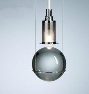Северный дизайн роскошный стеклянный шарик хрустальные подвесные светильники современный промышленный бар кафе столовая свет Светильники живые прикроватные