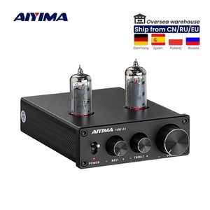 AIYIMA 6K4 Tube Amplifier Bile Preamplifier HIFI Preamp Treble Bass Adjustment Audio DC12V For Speaker 211011