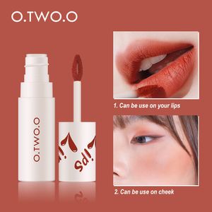 O.two.o Velvet Mat Dudak Parlatıcı 18 Tonlar Dudaklar Çamur Uzun Kalıcı Kadınlar Moda Su Geçirmez Tint Makyaj Kozmetik Ruj En İyi Kalite