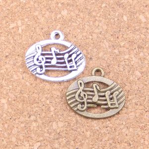 100 adet Antik Gümüş Bronz Kaplama Müzikal Disk Charms Kolye DIY Kolye Bilezik Bileklik Bulguları 20 * 17mm