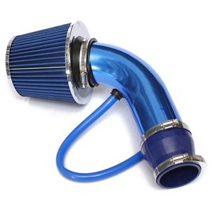 Full Set 3" 76mm Car Cold Air Intake System Turbo Induction Pipe Tube Kit With Filter Cone High Flow Performace Racing DIY