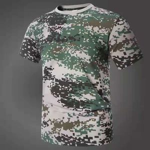 E-Baihui Kamuflaj T Gömlek Erkekler Açık Nefes Ordu Taktik Savaş Unisex Tshirt Kısa Kollu Askeri Kuru Rahat Genç Moda Baskı Tees 100 Pamuk T-shirt