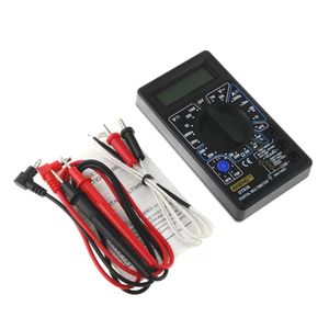 2021 LCD Dijital Multimetre AC / DC 750/1000 V AMP Volt Ohm Test Test Kurşun ve Sıcaklık Probe Voltmetre Ampermetre