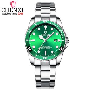 Chenxi мода повседневные часы женщины золотые роскоши кварцевые часы женские даты часов Montre FEMME бренд запястье 2021 новых XFCS Q0524
