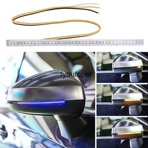LED Akan Dönüş Sinyal Şerit Işık Amber Mavi Araba Modifiye Flamalı -Süzyon Dikiz Aynası Gösterge Lambası