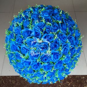 16 inç Yapay İpek Çiçek Topu Yıldızlı Öpüşme Topları Düğün Ev Dekorasyon için DIY Craft Çelenk Hediye Sevgililer Günü Dekor