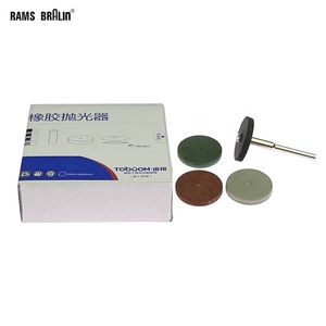 100pcs/caixa de 22 mm Rodas de polimento de borracha de borracha odontológica Material de laboratório odontológico Liga de moagem de metal Ferramentas rotativas