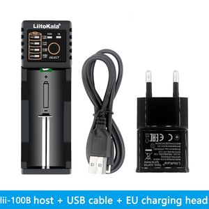 Liitokala lii-100b lii-100 lii-202 lii-402 18650 зарядное устройство для батареи для 26650 16340 RCR123 14500 LifePo4 1.2V Ni-MH Ni-CD Smart Li-U1 5V 2A