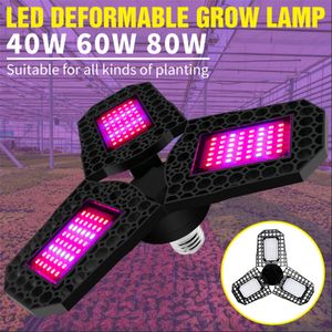 E27 LED GROW LAMP Tam Spektrum Büyüme Ampulü 85-265V Bitkiler için Fito Işık Aydınlatma Çiçekler Fide Yetiştirme Ampul