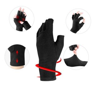 1 пара сжатие артрит перчатки перчатки на запястье Поддержка хлопчатобумажных суставов боли для облегчения боли для боли для женщин мужская терапия велосипедные перчатки