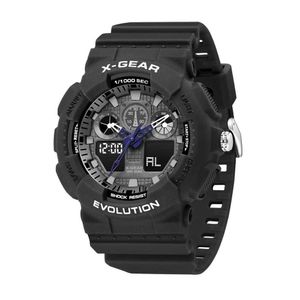 Lüks Moda Erkek Gshock Saatler G Shok Paslanmaz Çelik Spor Kronograf Su Geçirmez Şok Çok Fonksiyonlu Analog Dijital Saat YQ240103