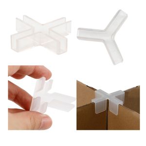 Plastic Cross Square 90 Degree Sleeve Over Paper Box Glass Shelf Connector Clamp Junction