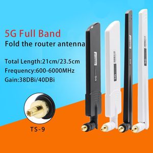 High-Gain 40dBi TS9 5G Antenna for Huawei B311/5E773, Portable Full-Band WiFi CPE Pro Router Antenna, 600-6000MHz