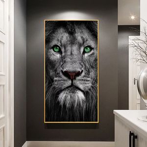 Amerikan Lion Hayvan Resimleri Tuval Boyama Modern Posterler Ve Baskılar Duvar Sanatı Resimleri Ev Dekorasyonu