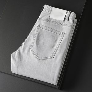 Goldene Designer-Jeans für Herren, Design, klassische Hip-Hop-Hose, Stylist, Distressed, Ripped Rider, schmal geschnittene Motorrad-Denim-Jeans, EU-Größe 28–38