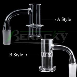 Beracky Two Styles Обычная сварка со скошенной кромкой HALO Smoking Quartz Banger 20mmOD Terp Slurper Blender Nails For Glass Water Bongs Dab Rigs Pipes