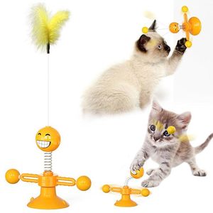 Toys Cat Toys Обучение На открытом воздухе Интерактивная игра Cat царапин игрушки Cat Spring Toy Pet Saceates 3 цвета шаров