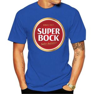 Erkek T-Shirt Rahat Moda T-shirt Yuvarlak Boyun Serin Adamın Süper Bock Bira Portekiz Baskılı Kısa Kollu