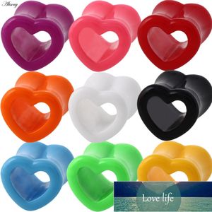 Ear Expander Piercings Heart Acrylic Ear Plugs Stretcher Expander 1 Pair Ear Piercings Studs Plugs Body Piercings 4-12mm Factory price expert design Quality Latest