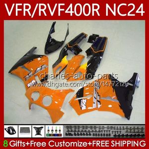 Honda RVF400R NC24 V4 RVF400 R 1987 1988 Vücut 78No.109 RVF VFR 400 Işık Turuncu VFR400 R 400RR 87-88 VFR 400R VFR400RR VFR400R 87 88 Motosiklet Fairing Kiti