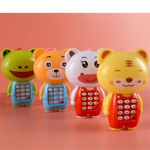 Yaratıcı Müzik Bebek Oyuncak Telefonları Lüminesans Güzel Karikatür Hayvan Tipi Bebekler Erken Eğitim Telefon Oyuncakları Hediye 1 8HB L2