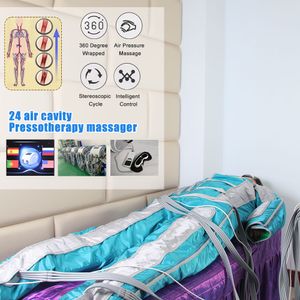 Hava Basıncı Vücut Zayıflama Makinesi Lenfatik Drenaj Pressotherapi Kızılötesi Isıtma Pnömatik Hava Sararları Relax Ağrı kesici Tam Vücut Detoksifikasyon Masajı
