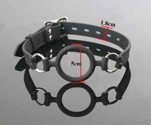 Silicone O Ring Gag Sexual Bondage Restraints Adult Games Toys for Couples BDSM Slave Erotic Accessories 4.9cm P0816