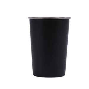 12 oz paslanmaz çelik tumbler 350 ml siyah pint şarap cam drinkware bira bardağı tatil hediye şişeleri logosu üzerine basılabilir