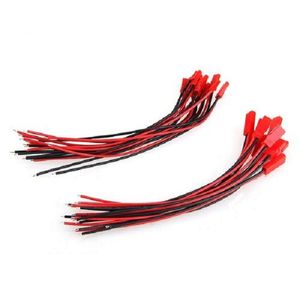 2021 100 мм / 150 мм красный черный JST мужской и женский джек проволоки разъема провода кабель для RC BEC Lipo аккумулятор