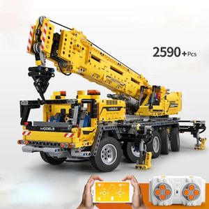 Mould King 13107 2590PCS Technic Building Blocks Bricks Motor Power Mobile Crane Toys For Children