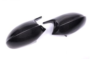 Capa de espelho retrovisor de fibra de carbono para BMW E81 E90 E92 E93
