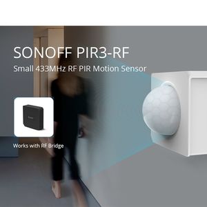 SonOFF PIR3-RF RF 433MHz Hareket Sensörü Akıllı Sahneler İkili Mod Alarm Sync Ewelink Uygulaması Otomasyonu RF433 Köprüsü ile Çalışmak