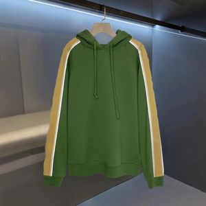 Lüks Marka Erkeklerin Gevşek Hoodie Sweater Sonbahar Yeşil Siyah Gri Şerit Mektup Yansıtıcı Avrupa Lüks Tasarımcı Bayanlar Top Özel Hoodies İyi