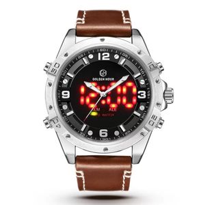 Yeni Sıcak Satıcı Reloj hombre Goldenhour Erkekler İzle Arm Sport Watch Erkekler En İyi Marka Askeri Erkekler Bilek Erkek Saat Su geçirmez Relogio Maskulino