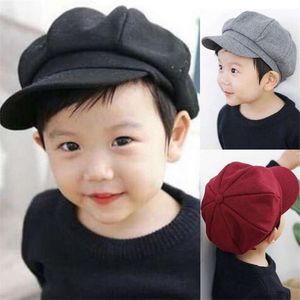 Girls Beret Hats Autumn Winter Children Beret Caps Fashion Kids Woolen Newsboy Accesories Artist Flat Cap A4161 321 K2