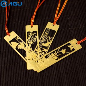 Yer İşareti AAGU 1pc Altın Çiçek Kuş Tasarımları Metal Ofis Okul Malzemeleri Öğrenci Sayfası Klibi Çeşitli Kırtasiye El Sanatları