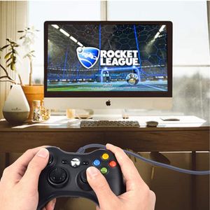 5 Renk Stokta Kablolu Oyun Denetleyicileri Gamepad Joystick Oyun Pedi PC / Microsoft Xbox 360 için Çift Motor Şok Kontrol Cihazı