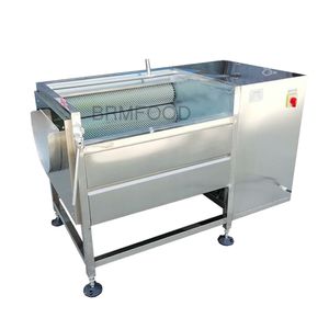 Ticari Küçük Paslanmaz Çelik Sebze Meyve Çamaşır Makinesi Fırçası ve CE Onaylı İle Peeling Üreticisi 220V