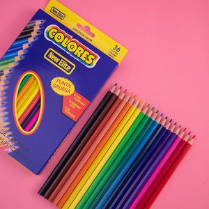 Живопись ручки жирные цветные свинца 12, 18, 24, 48, 36 цветов рисунок в штучной упаковке раскраски карандаши детский рисунок карандашом