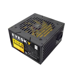 Evesky 600WS Компьютерный источник питания 12 см Вентилятор Back Line Номинальная 400 Вт Карта изображения немодульная