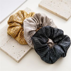 Women Classic Cloth Hair Scrunchies Solid Color Soft Ponytail Holder Hair Rings Fashion Elastic Hair Accessories For Girls