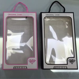 Универсальная пластиковая бумага для розничной упаковки упаковки для iPhone 14 13 12 11 11 XR XS Max X 8 7 Plus Hard Soft TPU Кожаный мешочек с кожей покрывает роскошь с подвесным ремнем